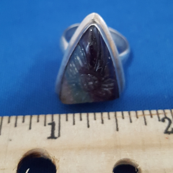 Multicolored Amethyst ring. - Picture 3 of 4